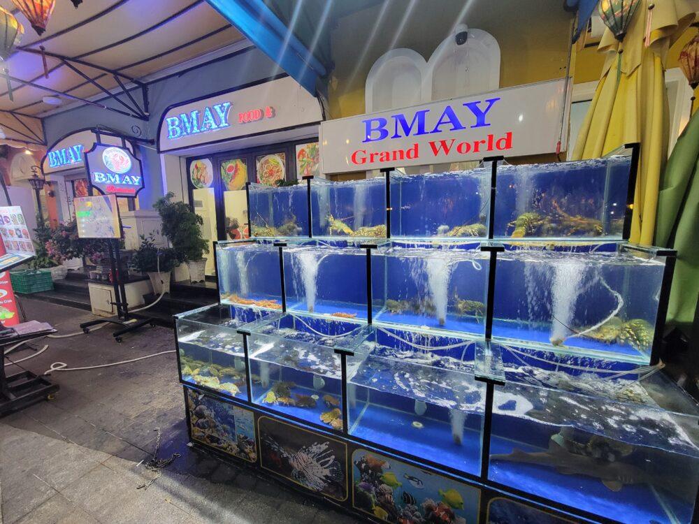 フーコック島のシーフードレストラン